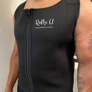 Men’s waist trainer. Sauna shirt